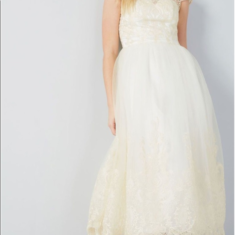 ModCloth celebration midi wedding dress 18